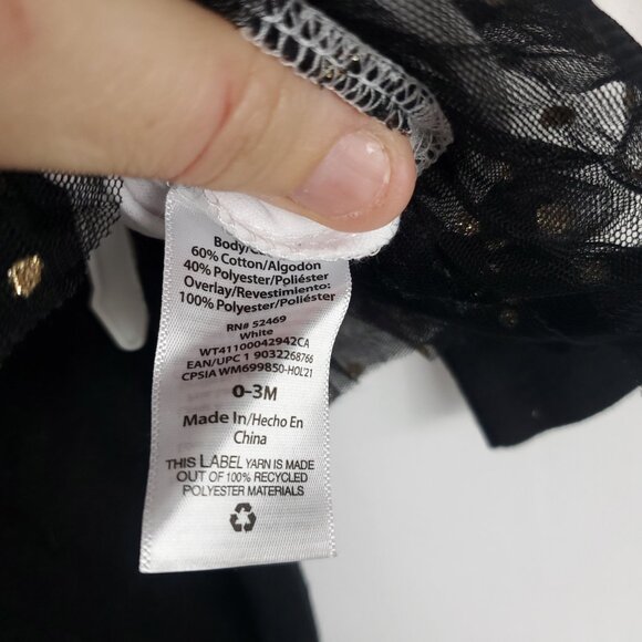 Way To Celebrate New Years Baby Girl Black White 2 Piece Set New Years Sz 0-3M - Picture 5 of 9